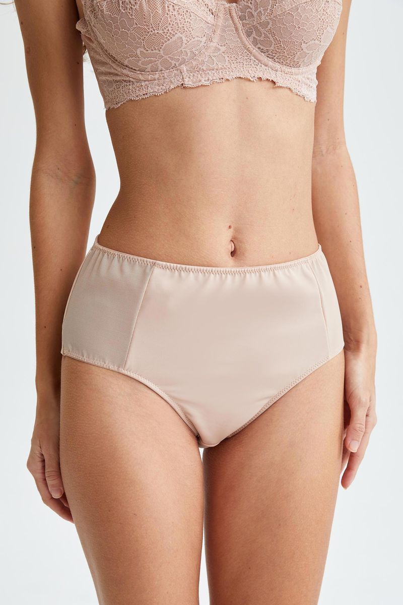 Woman Casual Brief Underwear Slip - Pink