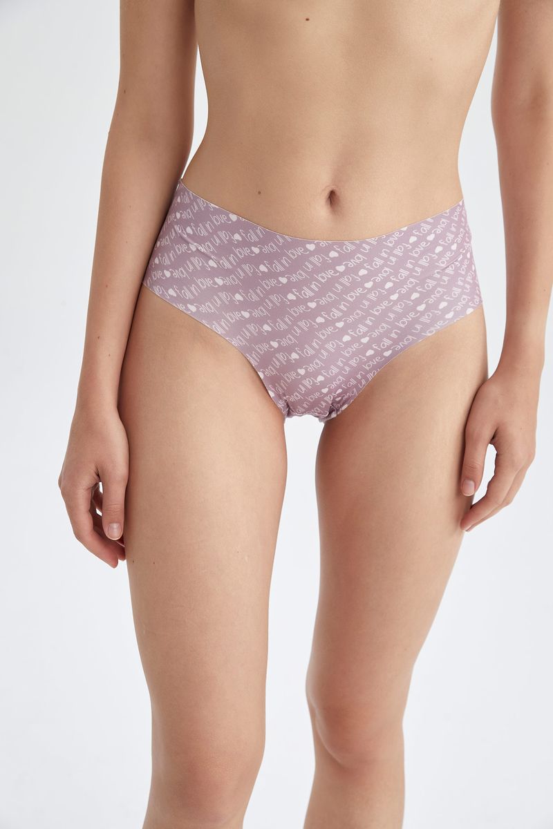 Woman - Hipster Underwear Slip-Ruby Red