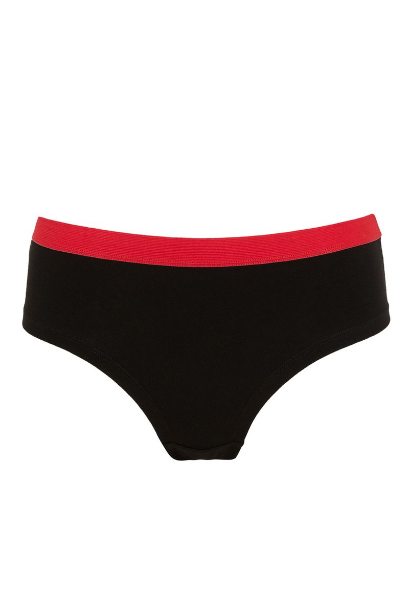 Woman Hipster Underwear Slip - Black