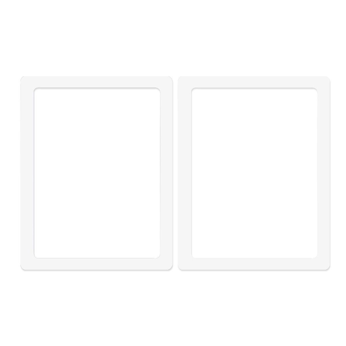 2Pcs Photo Frame Magnetic Frame Ornament Decor White