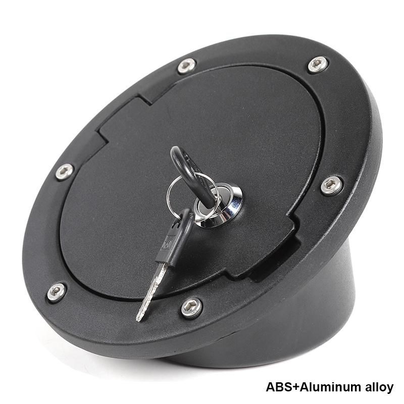 Tank Cap Cover Decoration With Key Lock ABS Aluminum Alloy For   TJ 1997-2006 Car Exterior Accessories