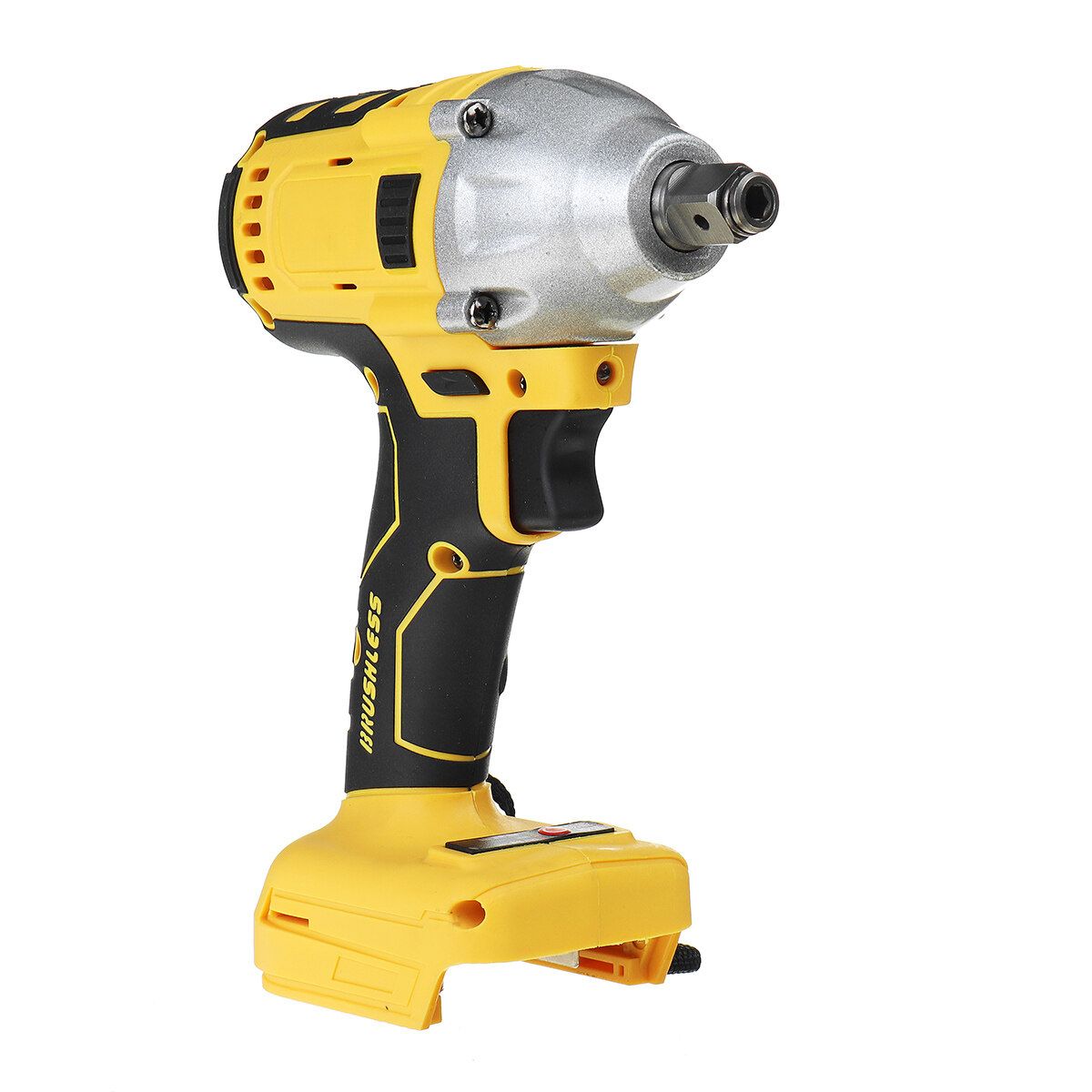 320N.m Yellow Cordless Brushless Impact Wrench Drill Drive Machine For C