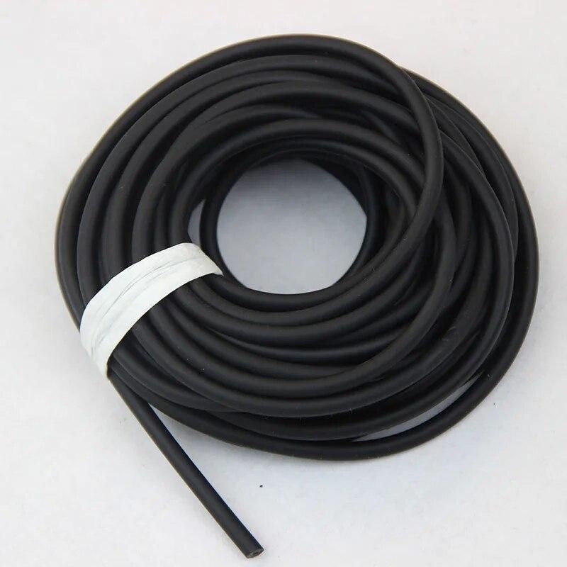 10Meters/lot 32 feet Black Rubber Latex Tube OD 6mm ID 3mm Wall 1.5mm Bungee Slingshot Catapult Outdoor Hunting Replacement 3060