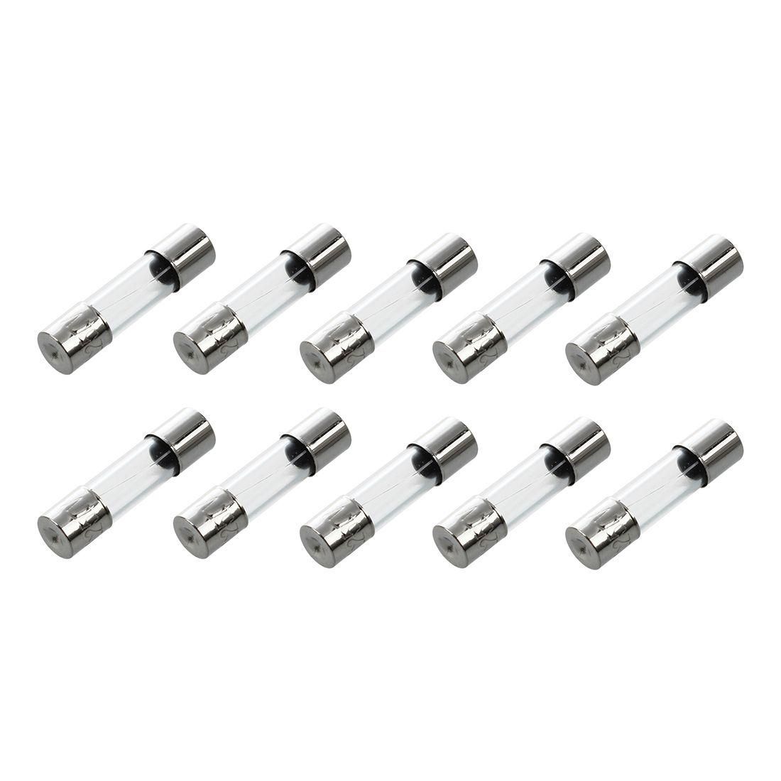10 Pcs Fast Blow Type Glass Tube Fuses 5x20mm 250V