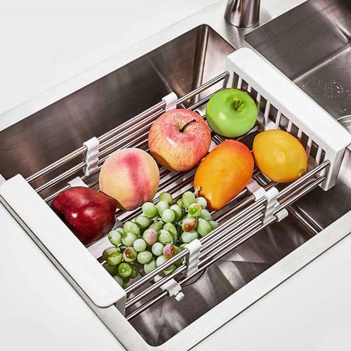 Kitchen Drain Shelf - Over The Sink Drainer + Free Sponge