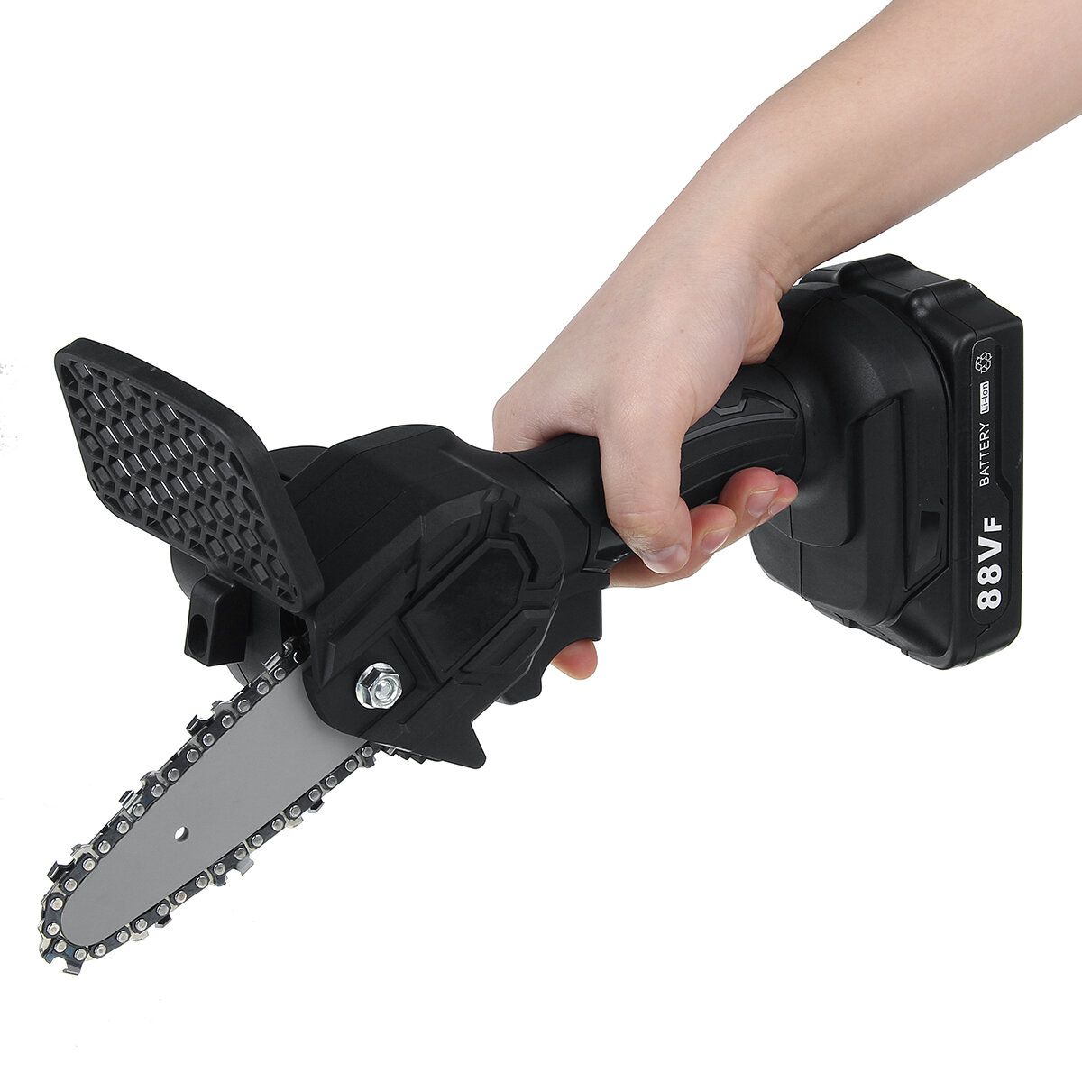 21V Electric Cordless Chain Saw One-Hand Saw Woodworking