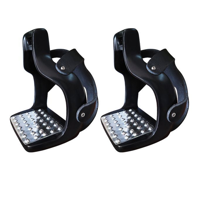 5 Colors Horse Stirrup Stainless Lightweight Horse Riding For Black