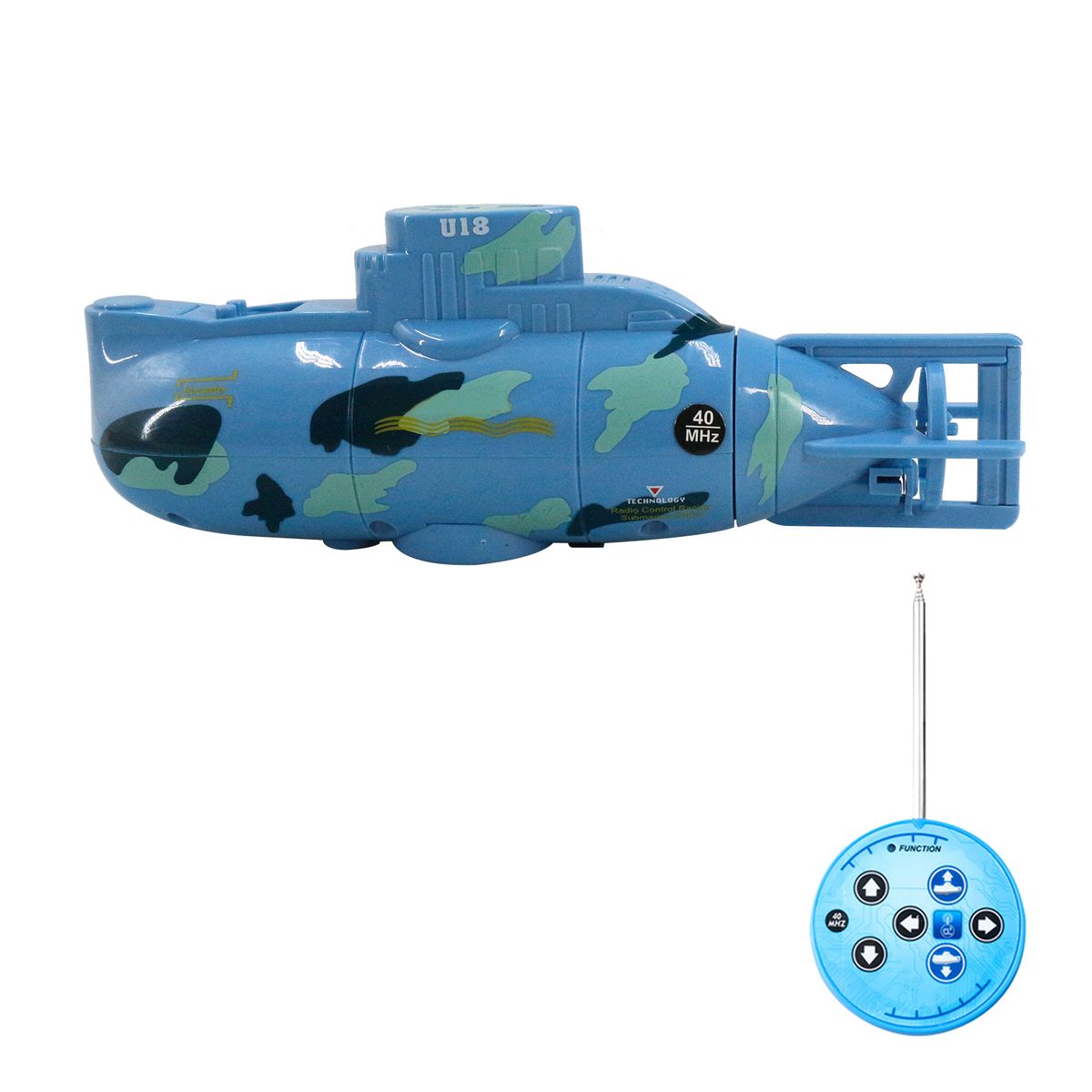Mini RC Submarine Remote Control Boat Waterproof Diving Toy