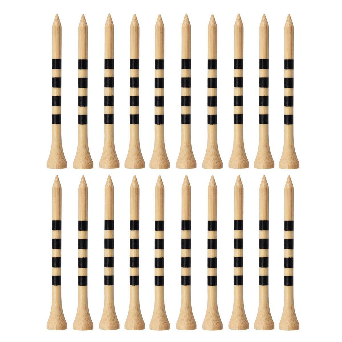 20Pcs Golf Pins 7083mm Driving Range Golf Practice Tee Beige