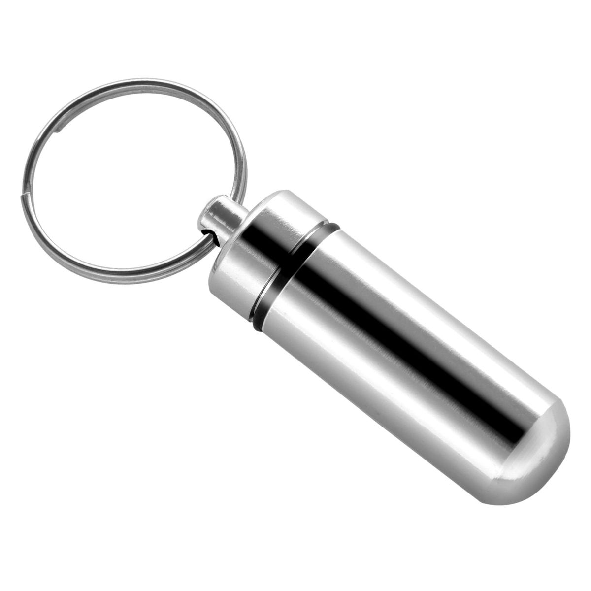 Silver Pill Medicine Box Case Holder Container Capsule