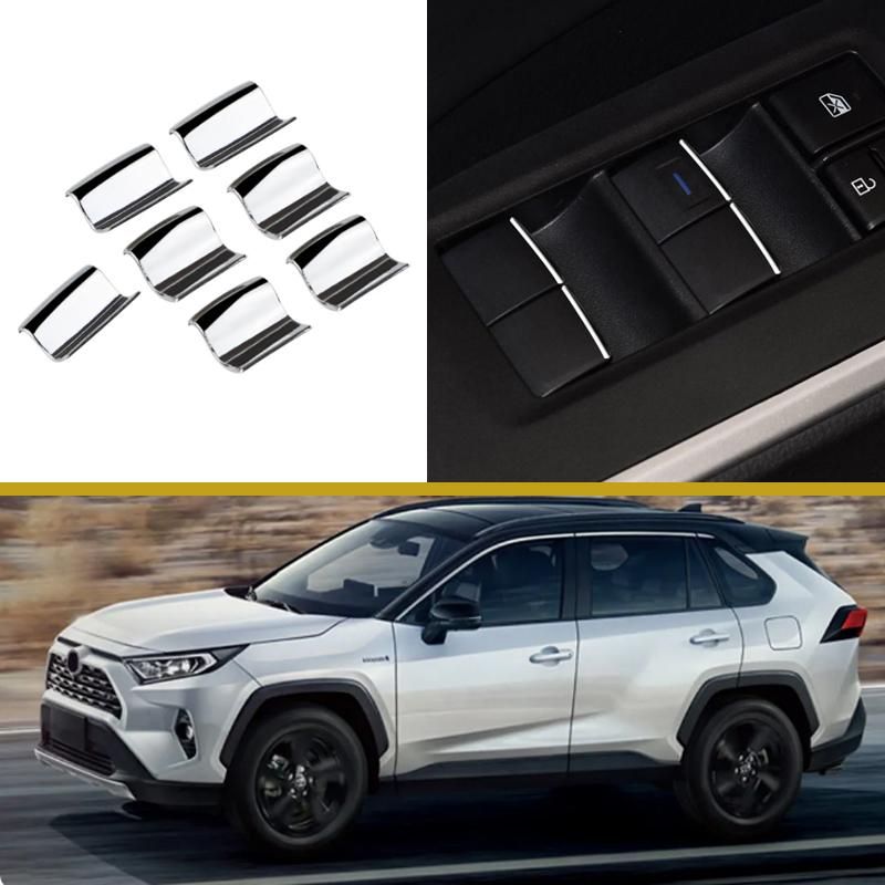 From Toyota Prado Camry Corolla RAV4 Highlander Auris Sienna 4runner Tundra Cruiser Car Window Switch Lift Button Cove Trireme