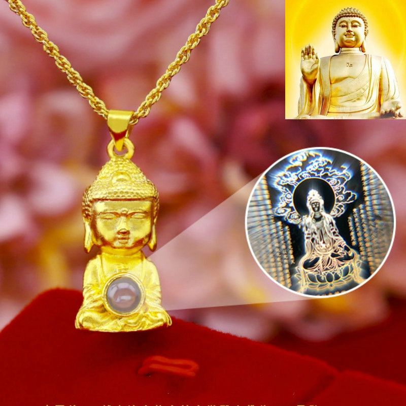Micro Buddha Sutra Talisman Lucky Wealth Amulet Pendant