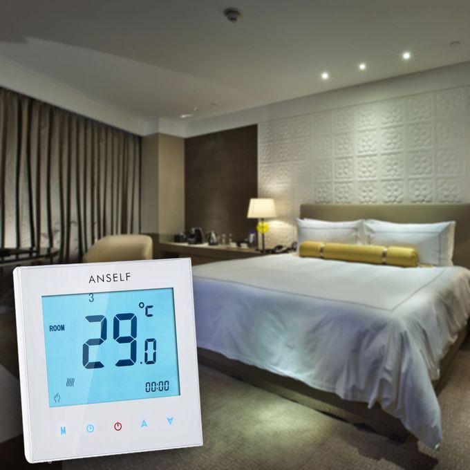 5A 110-230V LCD Display Touch Screen Water Heating Thermostat