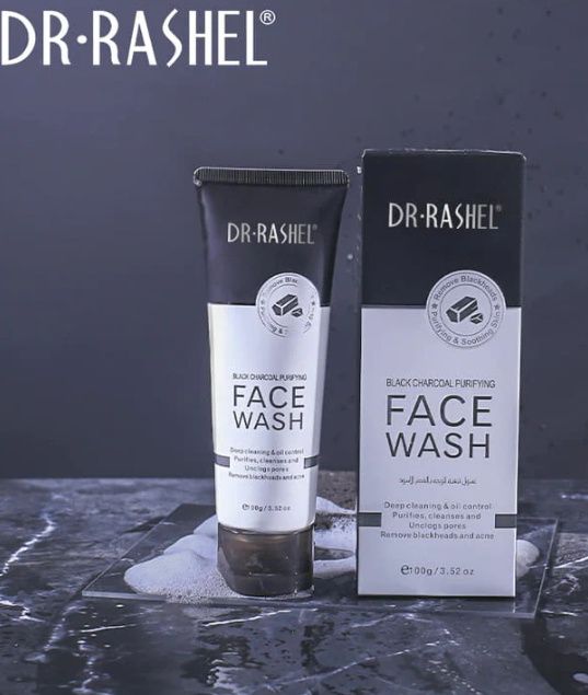 Dr.Rashel Black Charcoal Purifying Face Wash - 100g