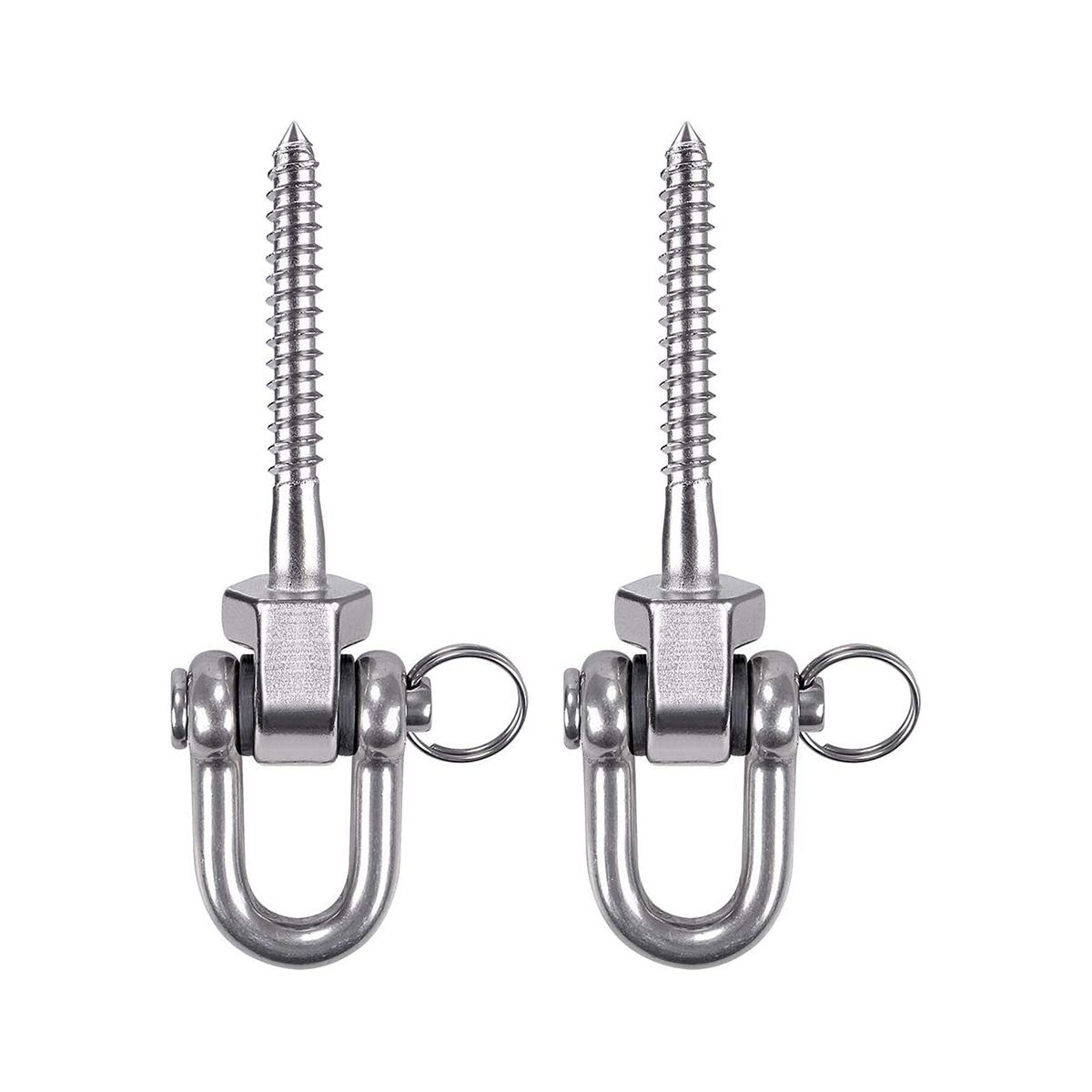 2Pcs Permanent Antirust Stainless Steel 304 Screw Bracket