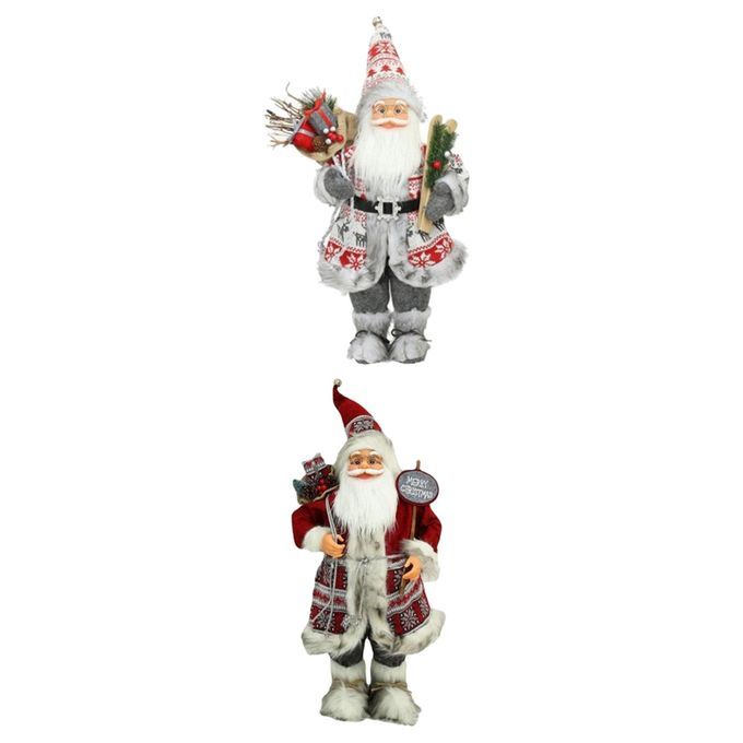 Santa Claus Figurines Sitting  Gnome Dwarf
