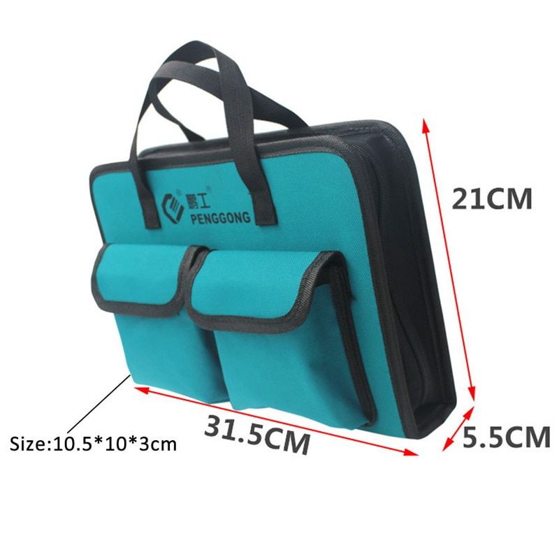 600 Oxford Cloth Tool Bag Portable Electrician Bag Thicken Large Capacity Bag For Tools Travel Bags Men Crossbody Bag Tool Bags