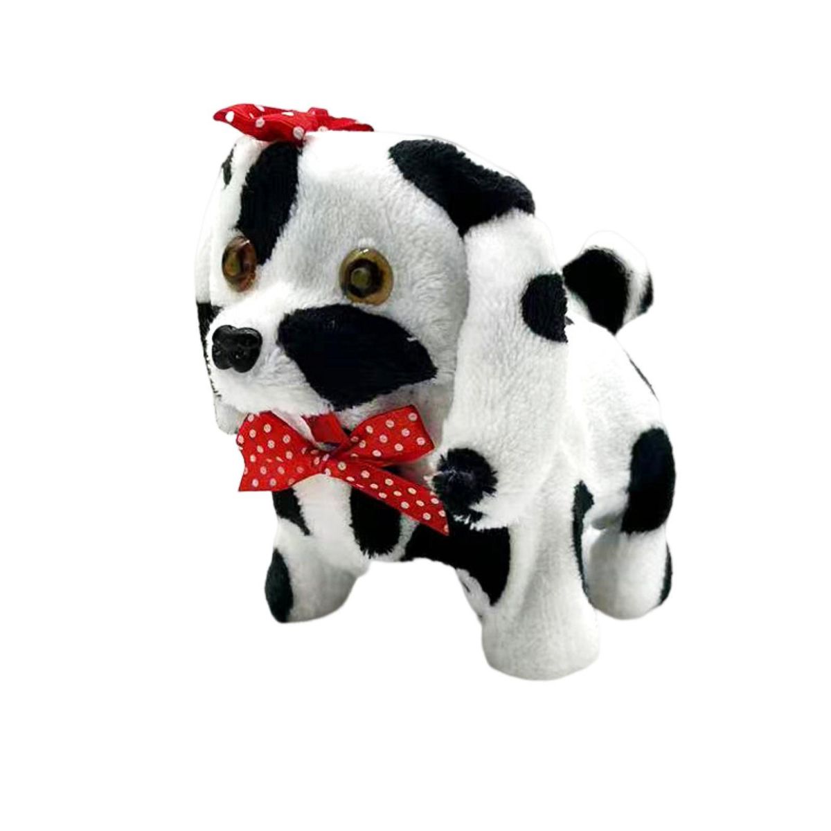 Dog Toy Cartoon Bow Puppy Plush Doll Black