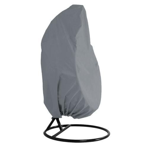 190*115cm Outdoor Swing Eggshell Chair Dust Cover Garden Weave Hanging Egg Chair Seat Cover Anti UV Waterproof Home Hanging Organizer