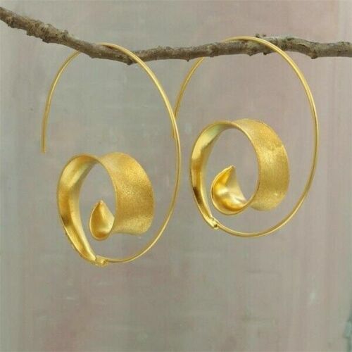 Simple Geometric Long Hook Earrings Ladies Ethnic Personality Antique Triangle