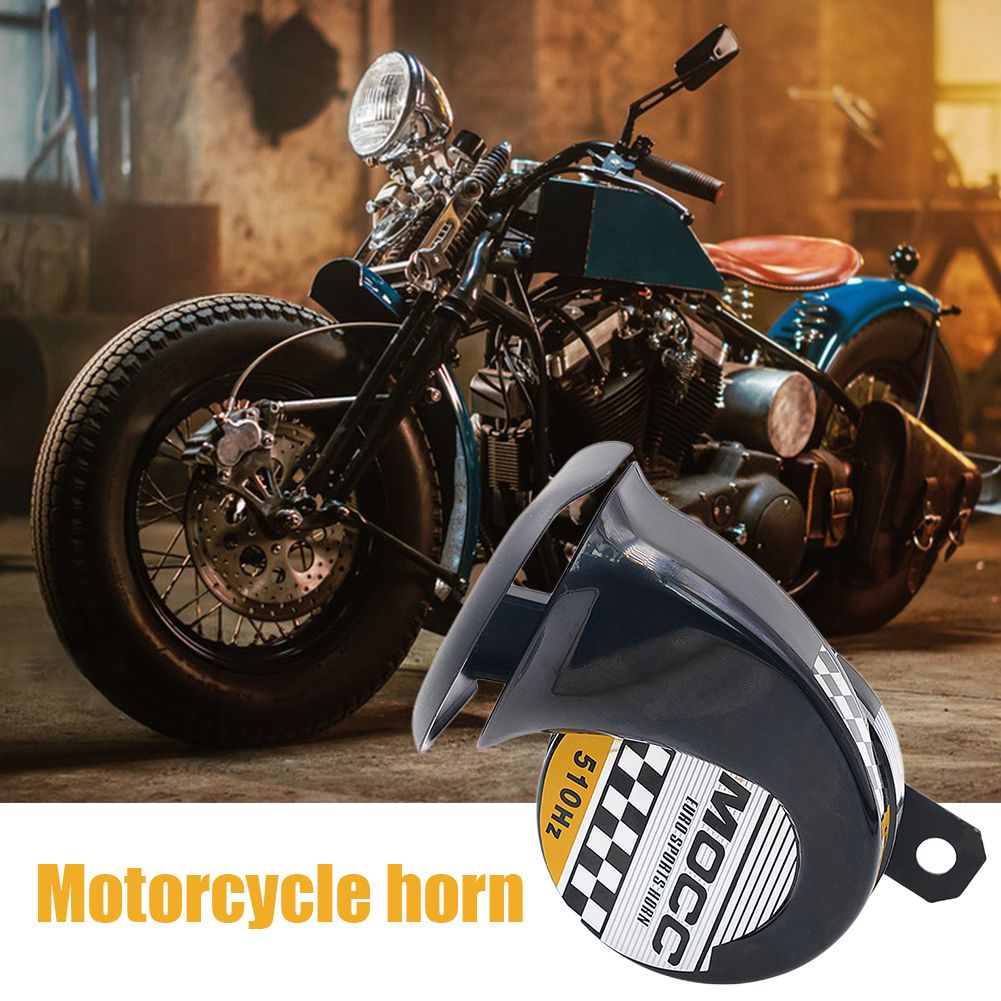 12V Snail Air Horn Loud Universal Motorcycel Horn Single-tone Electric Snail Horn For