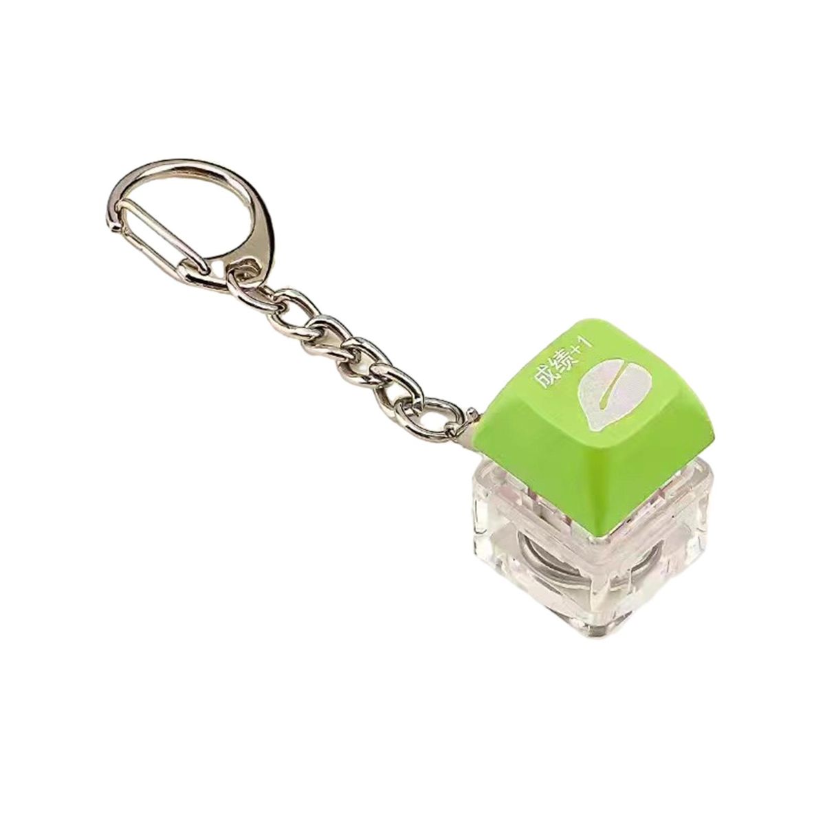 Mechanical Keyboard Lover Keychain Versatile Stress for Keyboard Green