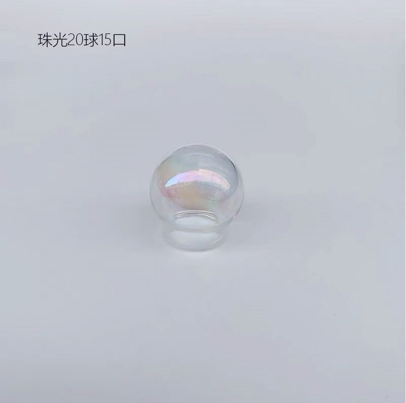15X Rainbow Mini Mix Shape Round Snow Glglobe Jars-15pcs