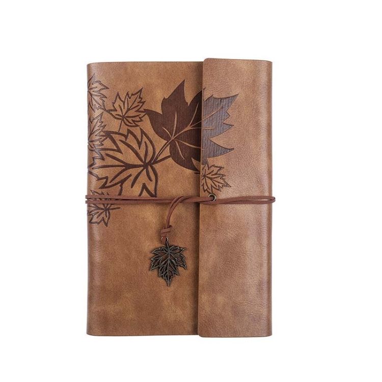 A5 PU Maple Retro Straps Handbook