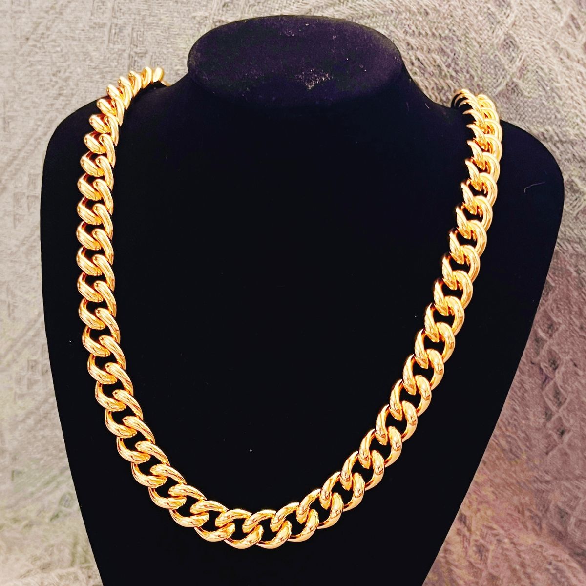18K Real Gold Plated Copper Necklace For Women Chain Women's Necklace