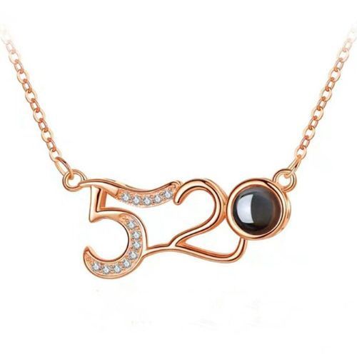 Love Memory 100 Languages I Love You Projection Love Letter Pendant Necklace