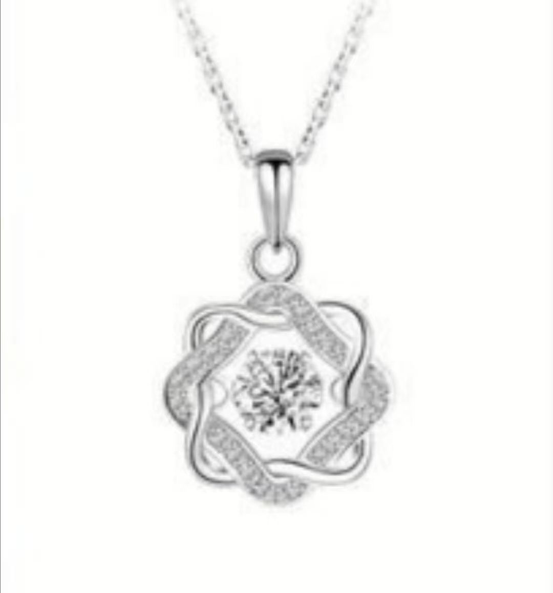 3ct Moissanite Necklace Pendant For Women Certified Pure Silver 925 Jewelry
