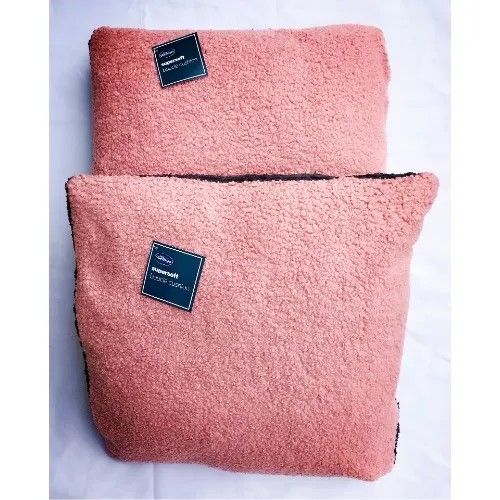 Silent Night Boucle Teddy Cushion - Pack Of 2