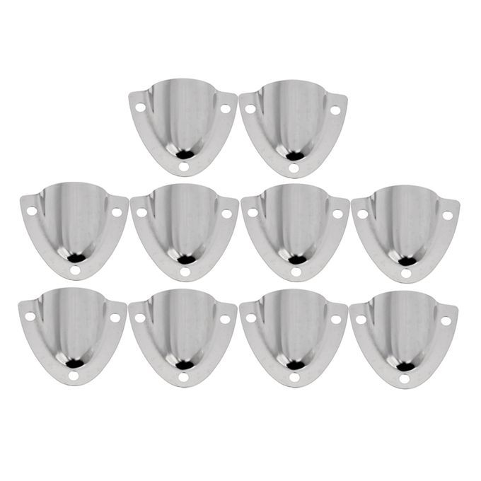 10pcs Boat Stainless Steel Clam Shell Midget Vent Hose Cable Cover For