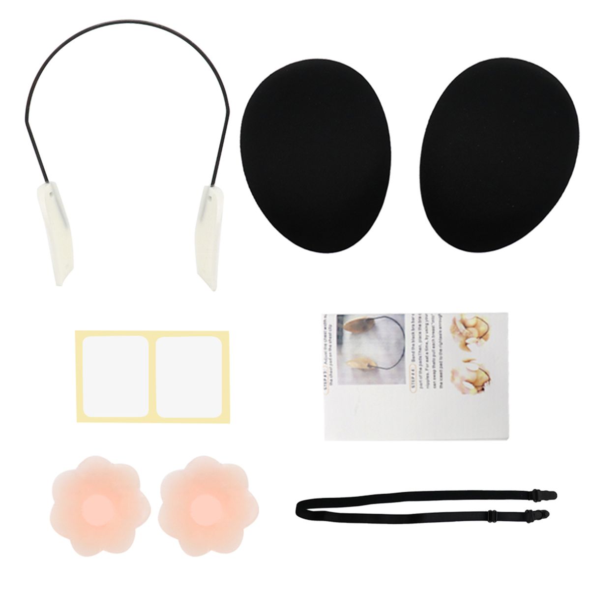 Womens Deep Push-up Frontless Bra Kit Deep Plunge Bra Kit