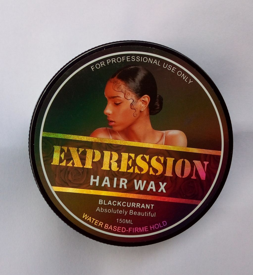 EXPRESSION  BLACKCURRANT HAIR WAX EDGE CONTROL BLACK 150ml