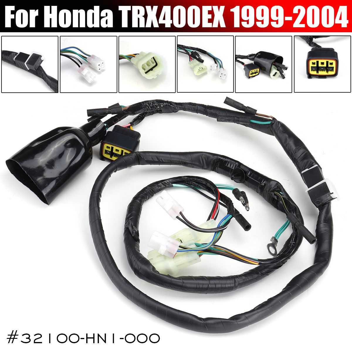 Car Accessories Wiring Harness Assy 32100-HN1-000 For 1999-2004 Honda TRX400EX 400EX