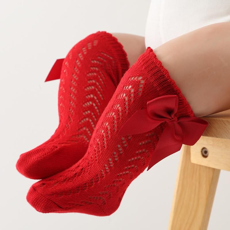 Baby Girl Lace Ankle Sock - Red