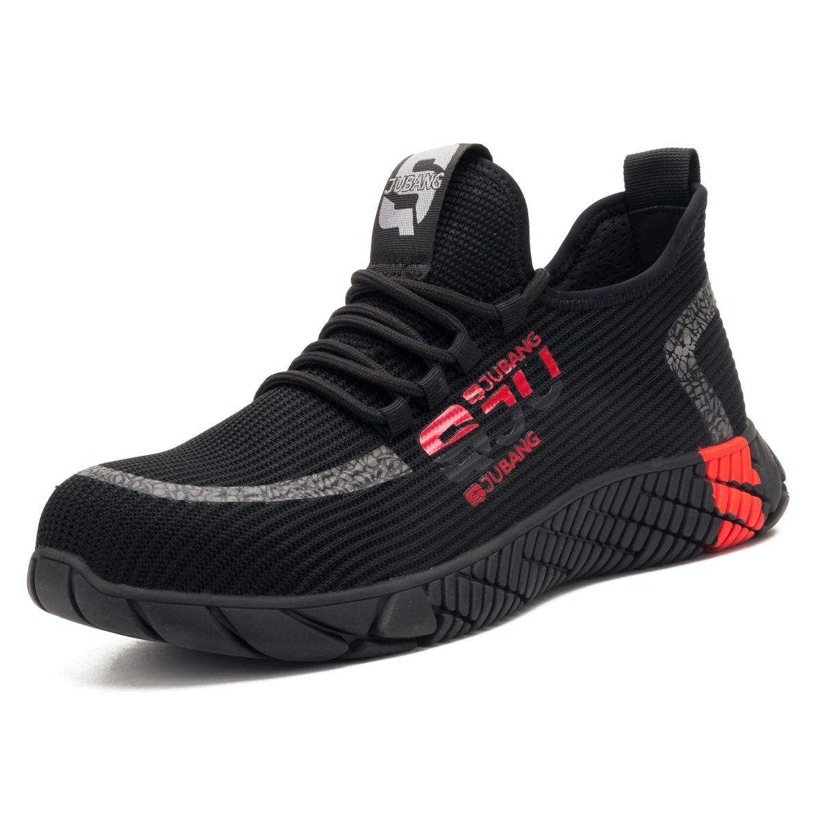 Safety Shoes Steel Toe Work Boots Breathable Fabric Upper