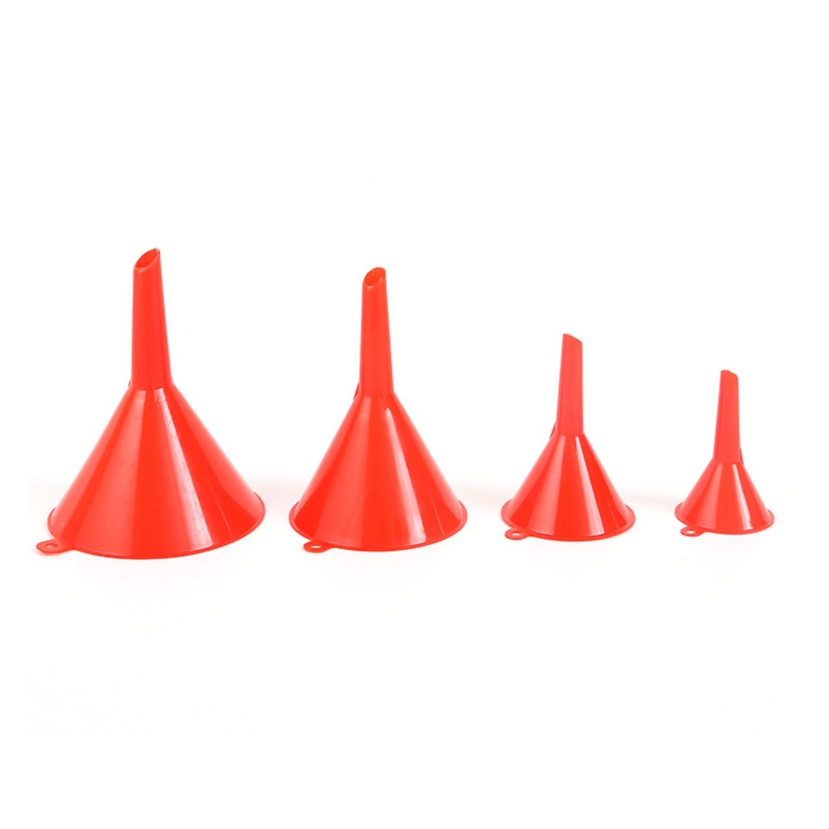 4-Pieces 4-Sizes Plastic Funnel Set For Car Oil, Gas And