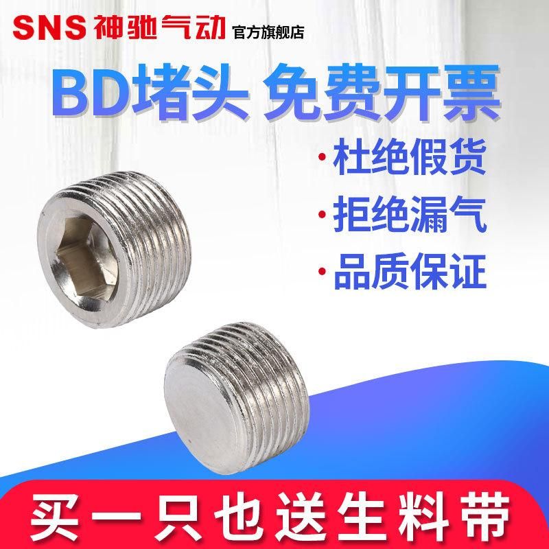 SNS Shenchi Pneumatic BD Plug Hexagon Plug Cap 1 Point 2 Points Plug