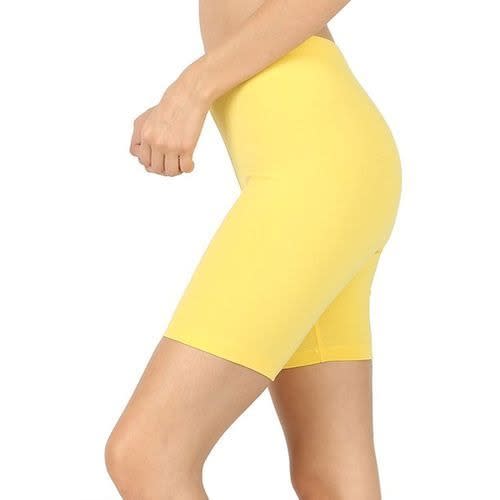 Yellow Biker Short (tight)