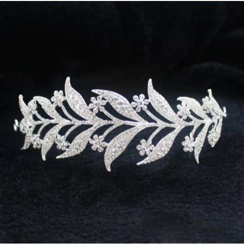 Wedding Party Headdress Tiara - Silver