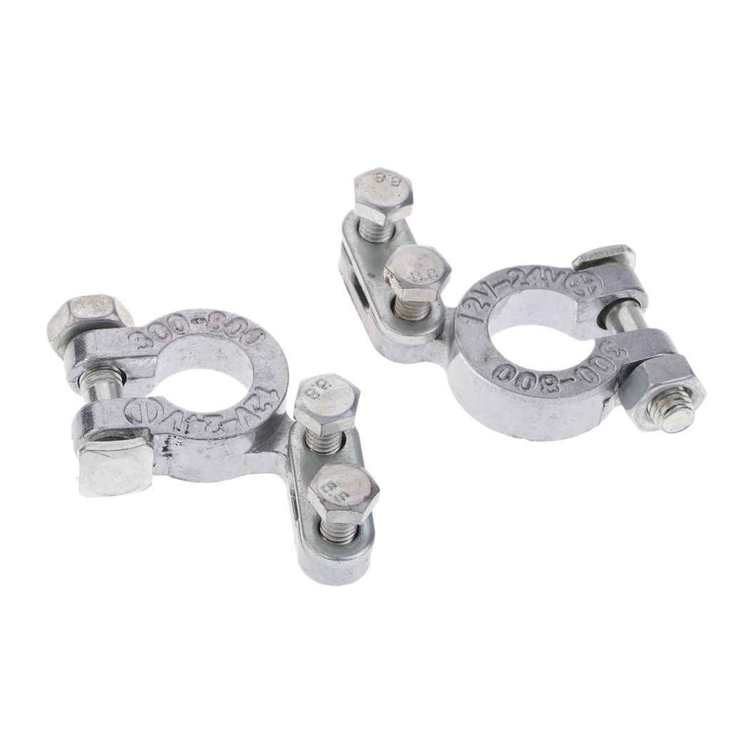 Car Replacement Battery Terminal Clamp Clips Connectors Positive &