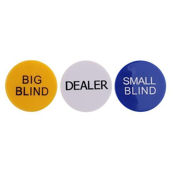 2X 3 Pieces BIG BLIND LITTLE BLIND MISSED BLIND KILL RESERVED Poker