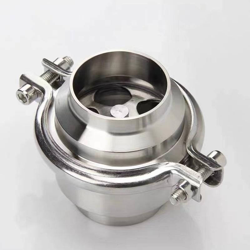 Sanitary Quick-Installation Check Valve 304 Stainless Steel Check Valve Sanitary Vacuum Quick-Installation Clamp Check Valve