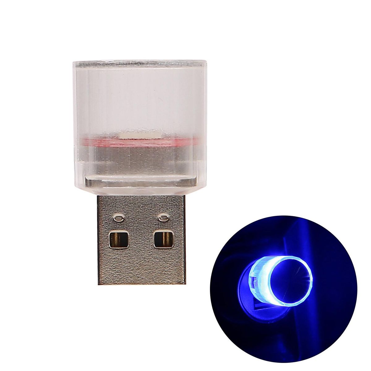 Versatile Car Light Mini Usb Car Lamp Portable Led for Emergency Dark Blue