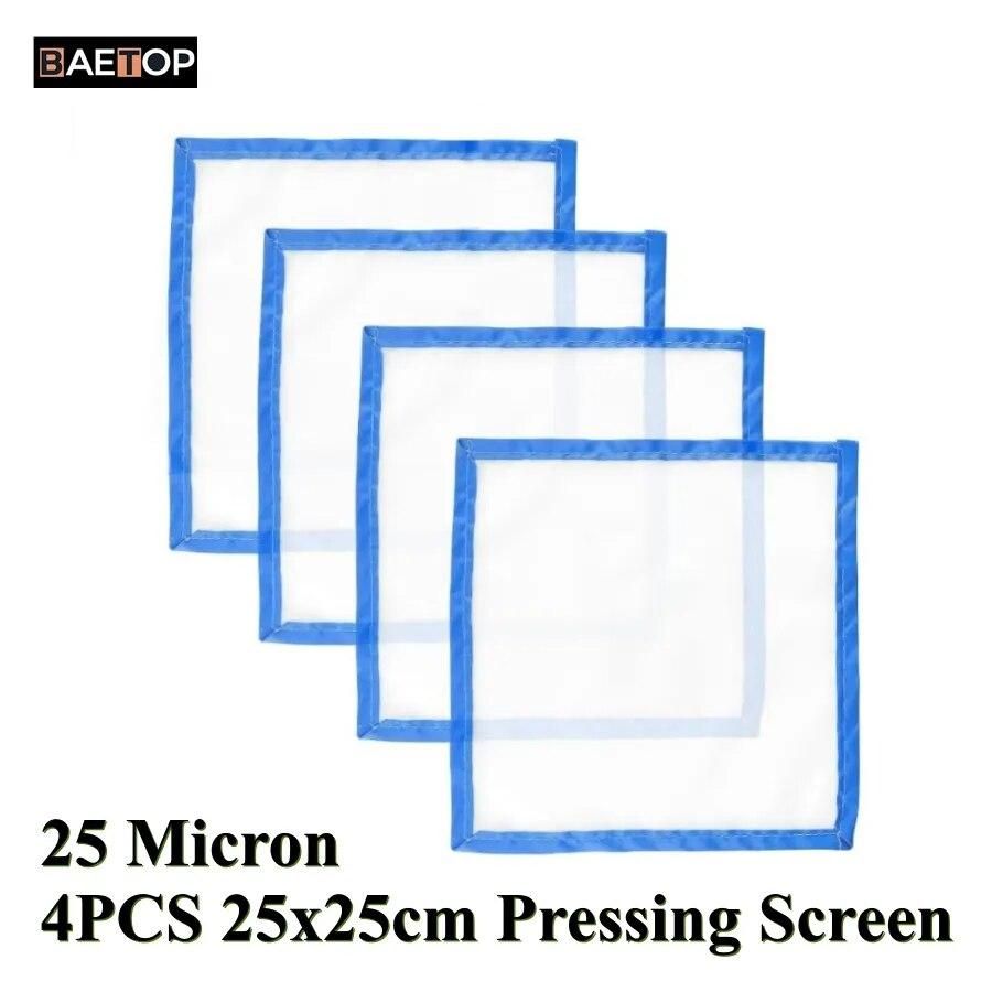 4PCS 25 Micron Bubble Bags Pressing Screen 25x25cm for Herbal Essence Bubble Ice Bag & Herbal Extractions