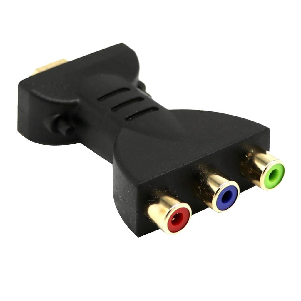 1080P Male To 3 RCA RGB Component AV Converter Adapter