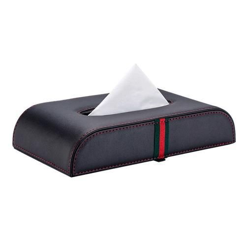 Luxury Microfiber Leather Car Tissue Box Dashboard Armrest Box Interior Storage Towel Sets Tray Paper Decoration Seat Type Box