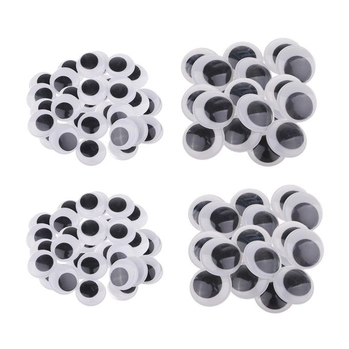 120x Wobbly Googly Wiggle Eyes Sticker DIY Bear Doll Making Toys
